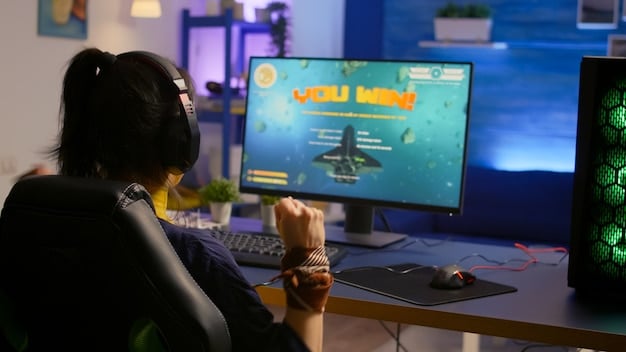 A close-up shot of a computer screen during a League of Legends esports tournament, focusing on the in-game character Vi, showcasing an Arcane-inspired skin. The UI elements of the game are visible, highlighting the competitive aspect.