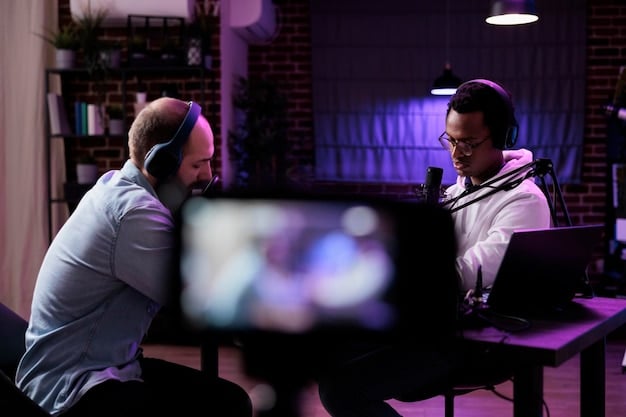 A League of Legends coach working individually with a player, reviewing replay footage on a large screen, providing feedback, and discussing strategy in a quiet room.