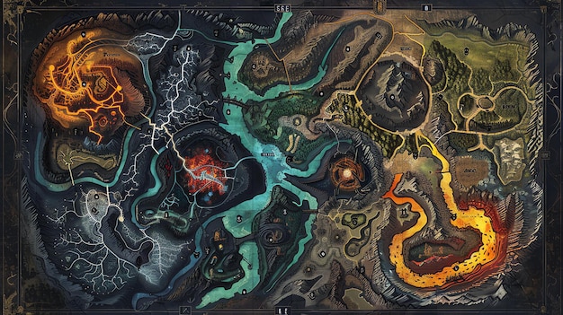 An artistic representation of a League of Legends in-game map, Summoner's Rift, with ethereal elements representing the lore event overlaying key strategic locations, such as the Baron pit, dragon pit, and turrets, symbolizing how lore can influence gameplay and create new strategic opportunities.