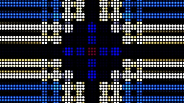 A close-up intricate detail of an OLED display panel, highlighting its self-emissive pixels and their ability to show true black and vibrant colors.
