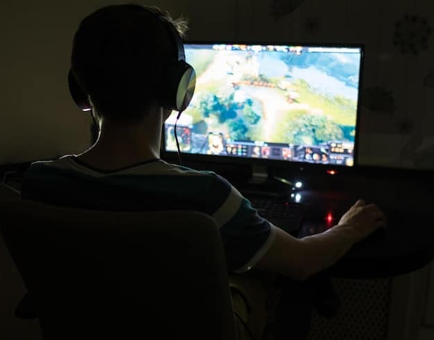A gamer's perspective looking at an on-screen settings menu within a modern video game, showing various graphical options like resolution, texture quality, and anti-aliasing settings.