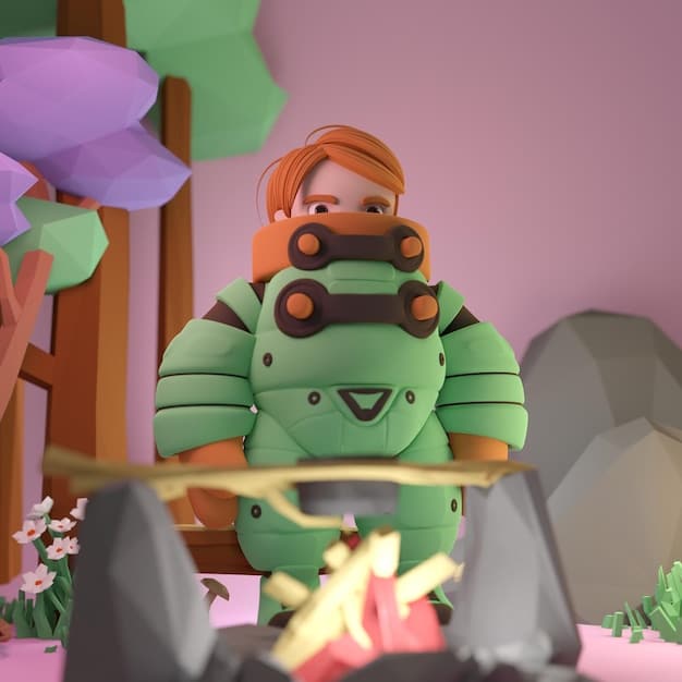 A close-up shot of a player character interacting with a crafting bench, with various resources like wood, stone, and metal ore scattered around, and a few different tools and weapons visible in the crafting interface, emphasizing the breadth of the crafting system.
