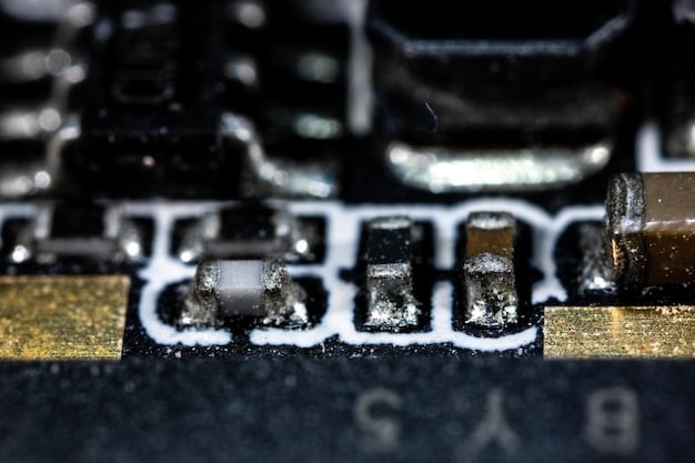 A close-up of a PCIe 5.0 M.2 slot on a sleek black motherboard, with an NVMe SSD partially inserted, showing the gold contacts.