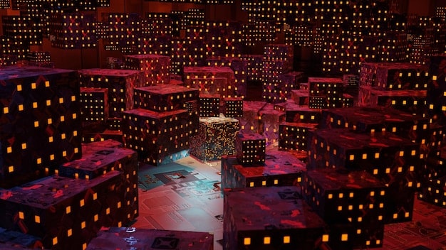 A detailed screenshot showcasing the Nanite technology in Unreal Engine 5, with millions of polygons clearly visible on a highly detailed 3D model, demonstrating the immense geometric complexity and fidelity that the engine can handle in real-time.
