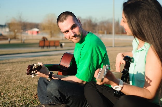 An esports player engaging in a non-gaming hobby, such as playing a musical instrument or hiking outdoors, looking relaxed and happy, emphasizing life balance.