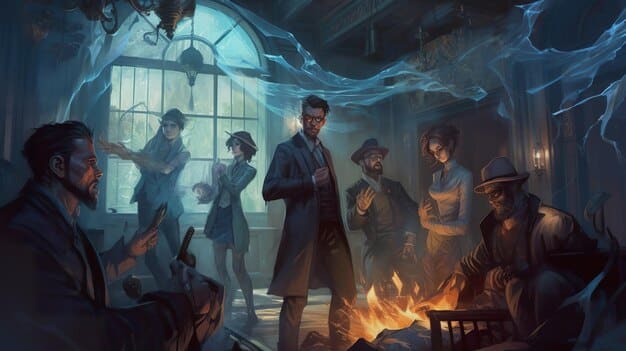 A dramatic scene from the game's story, showcasing the main characters and a pivotal plot point. The image captures a scene of betrayal and revenge.