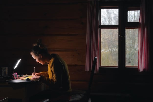 Alan Wake using his writing to alter the reality of the Dark Place. The scene is surreal and dreamlike, with words and images swirling around him. Alan is focused and determined, using his creative powers to survive.
