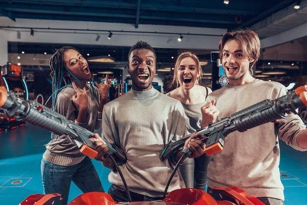 A vibrant photograph of a college esports team celebrating a victory, showcasing camaraderie and teamwork in a dedicated gaming room. This captures the growing importance of collegiate esports programs in Esports Tournaments in the US: A Complete Calendar of Events and Opportunities for 2025.