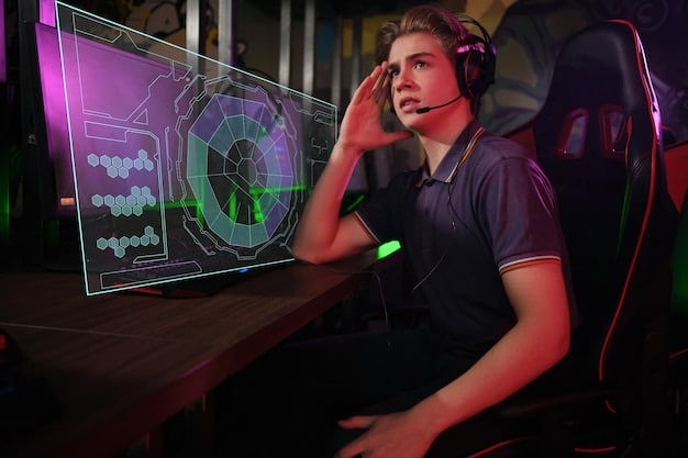 A screenshot of an esports player using an aim trainer software, focusing on improving their aiming accuracy. The software displays various targets and metrics, emphasizing the data-driven approach to Esports Training: How to Develop a Structured Practice Routine to Improve Your Skills by 30%.