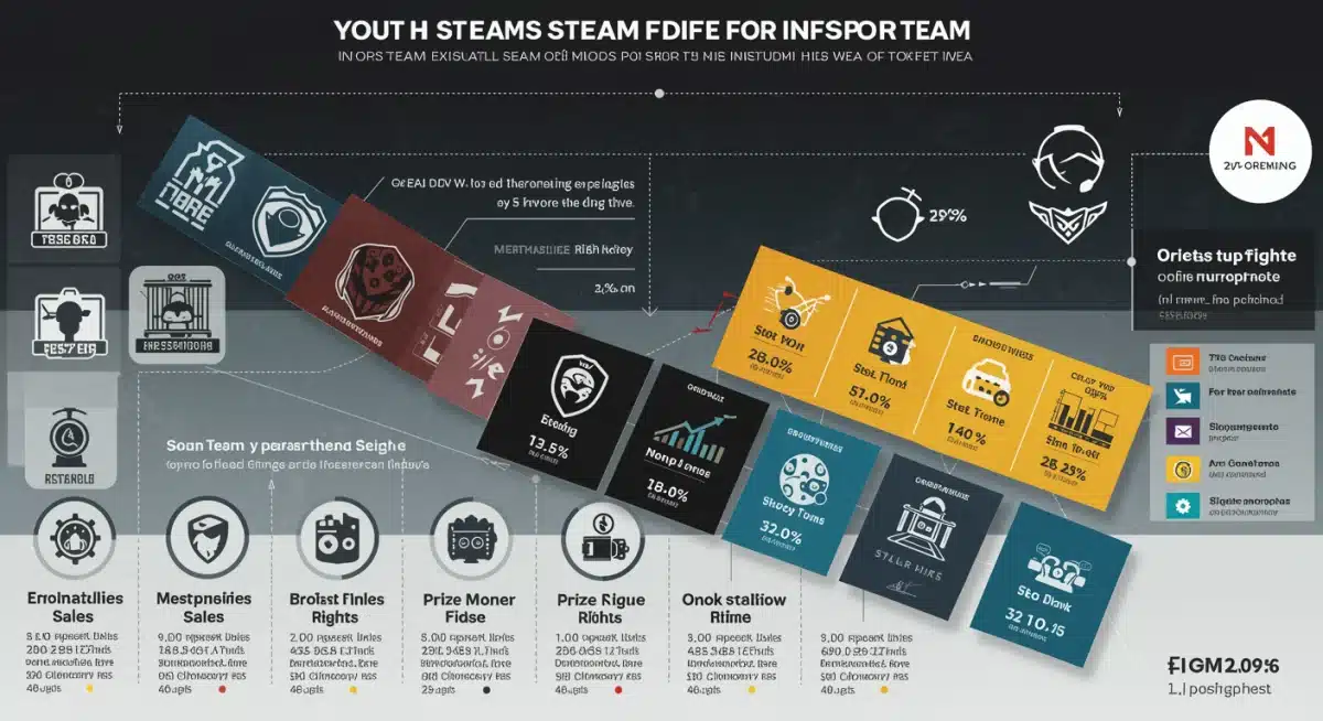 Infographic detailing diverse esports revenue streams, emphasizing sponsorship's financial impact.