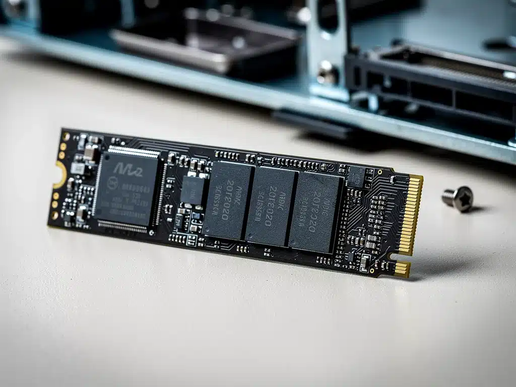 NVMe Solid State Drive for faster gaming PC load times and system responsiveness.