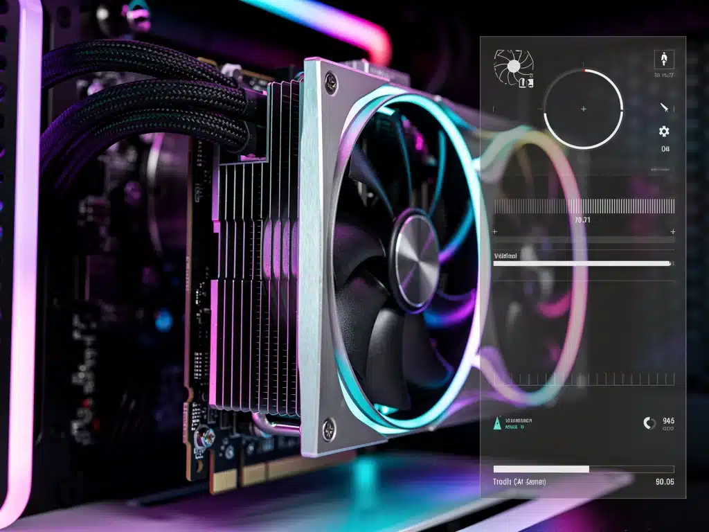 High-end graphics card with RGB lights, symbolizing GTA VI PC performance